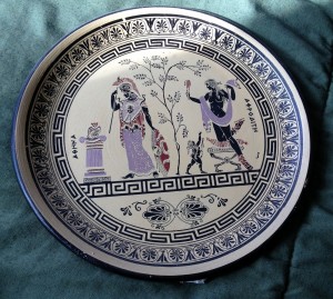 Athena and Aphrodite Plate