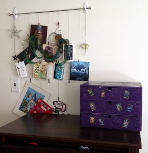 First I had to clean off the space and dust everything and the surfaces. That took quite some time.