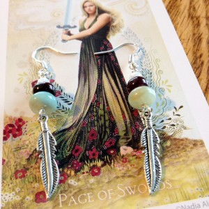 Page of Swords Earrings 1