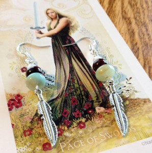 Page of Swords Earrings 2