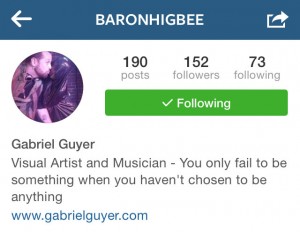 Baronhigbee Instragram
